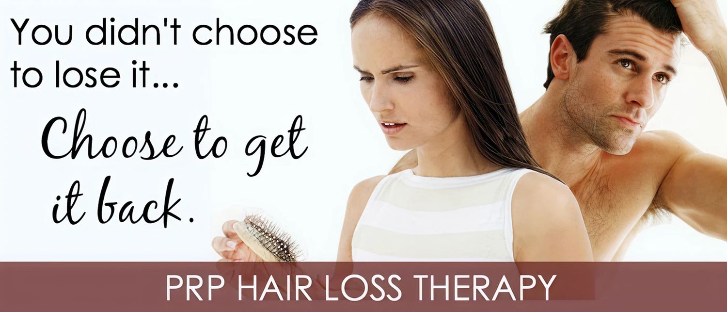 PRP therapy for hair restoration and loss prevention.