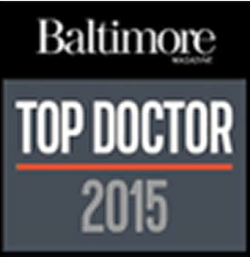 Baltimore Magazine Top Doctor 2015 badge